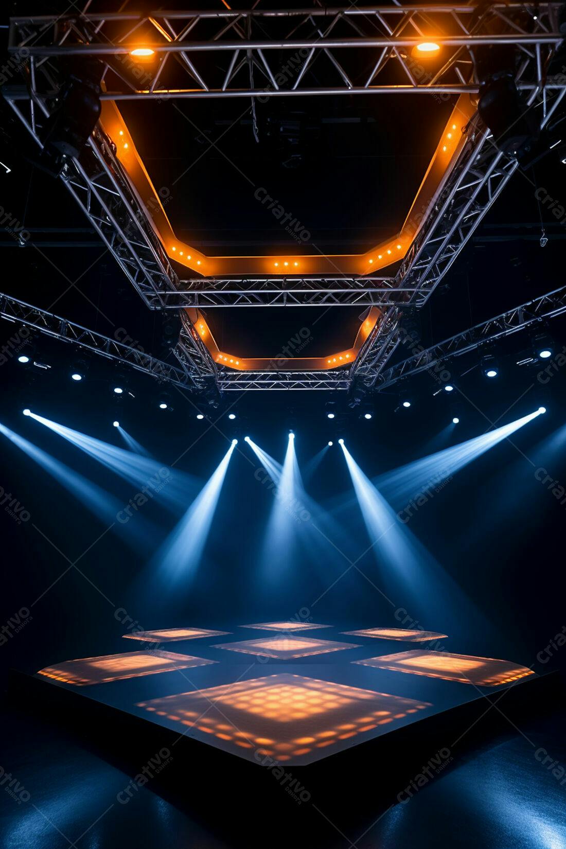 Textura palco iluminado para fundo de evento
