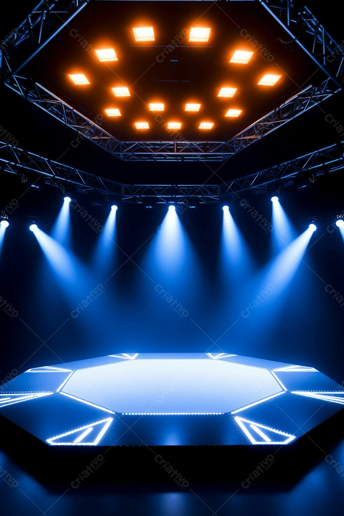 Textura palco futurista para fundo de games