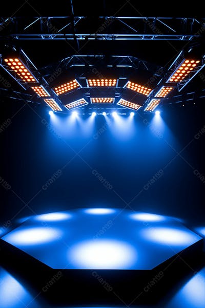Background 3D Palco Com Luzes Perfeito Para Composição  (126)