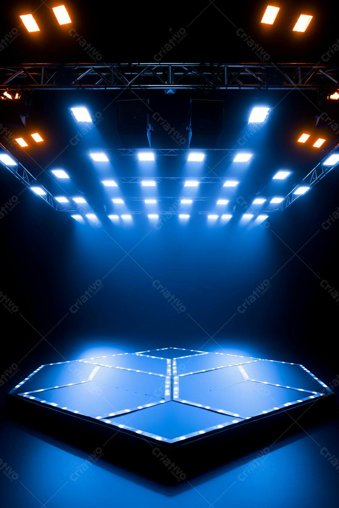 Textura palco iluminado para fundo de games