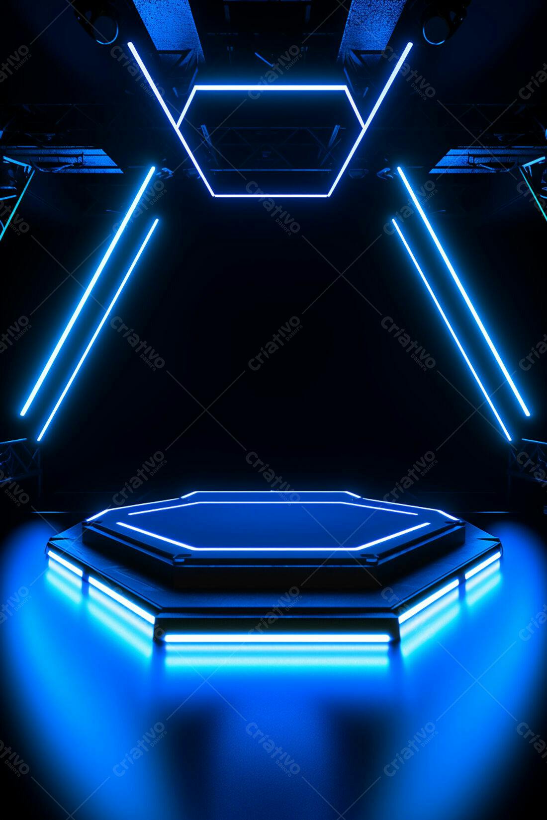 Textura Neon Azul para Fundo Gamer