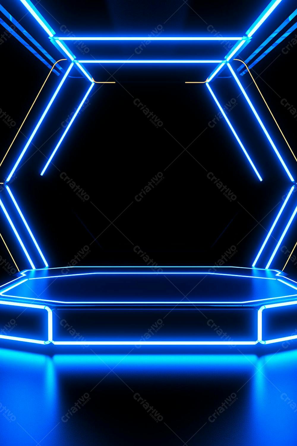 Background 3D Palco Com Luzes Perfeito Para Composição  (154)