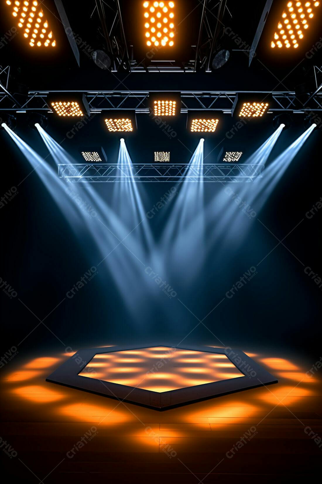 Textura palco iluminado para fundo de evento