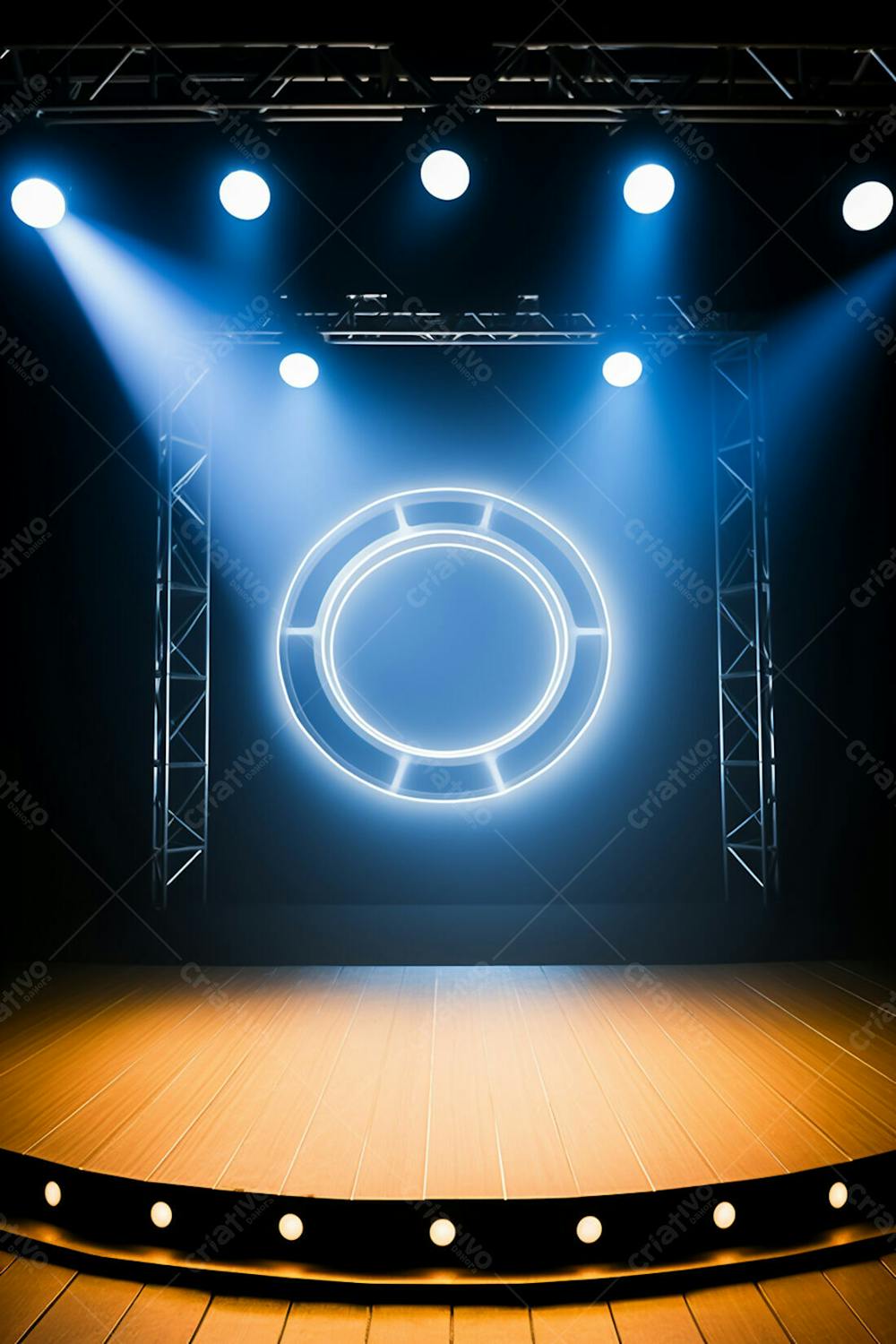 Background 3D Palco Com Luzes Perfeito Para Composição  (161)