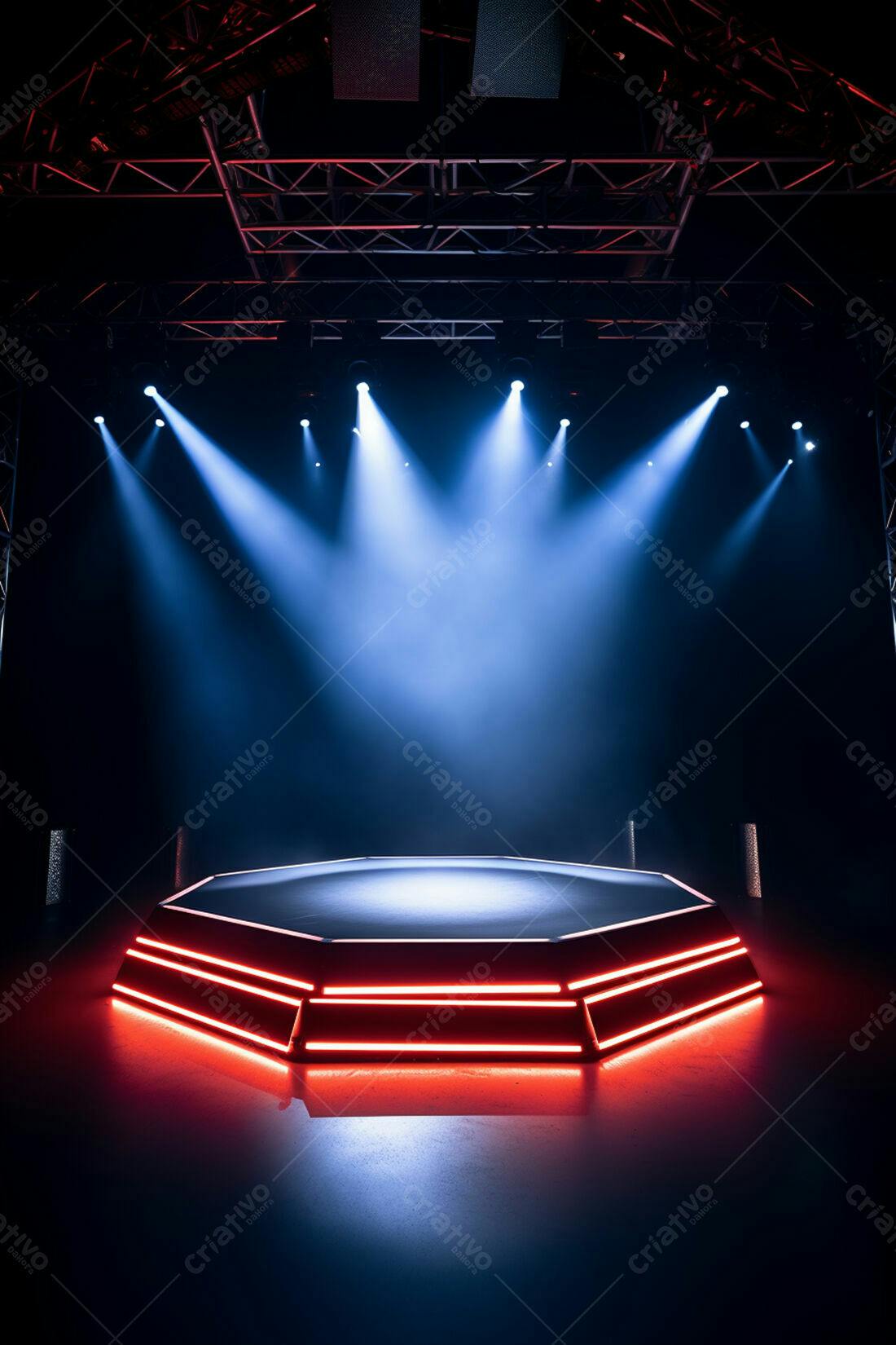 Textura palco iluminado para fundo de evento