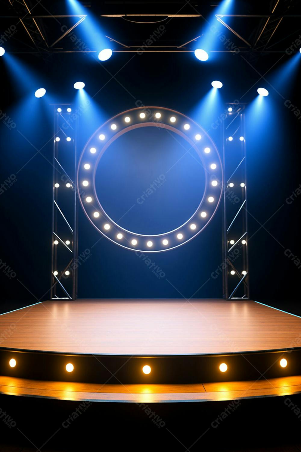 Background 3D Palco Com Luzes Perfeito Para Composição  (167)