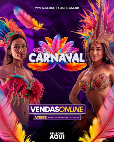 Feed carnaval | carnival | festa | psd editável