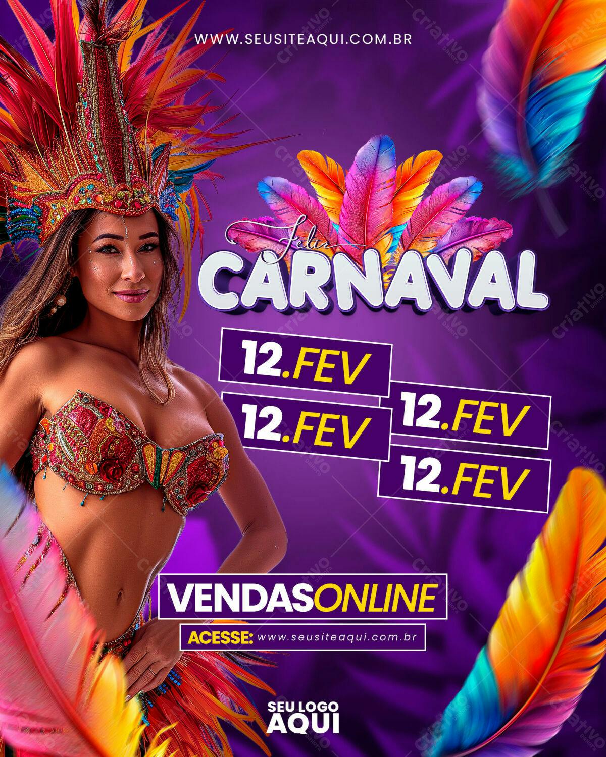 Flyer Carnaval PSD Editável