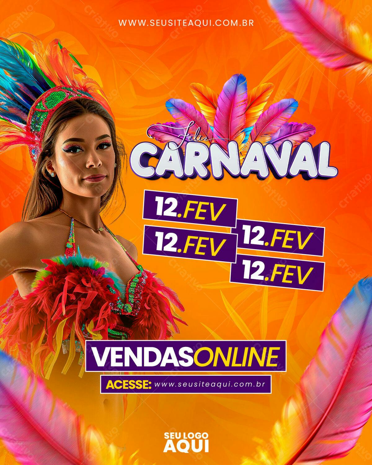 Flyer Carnaval PSD Editável