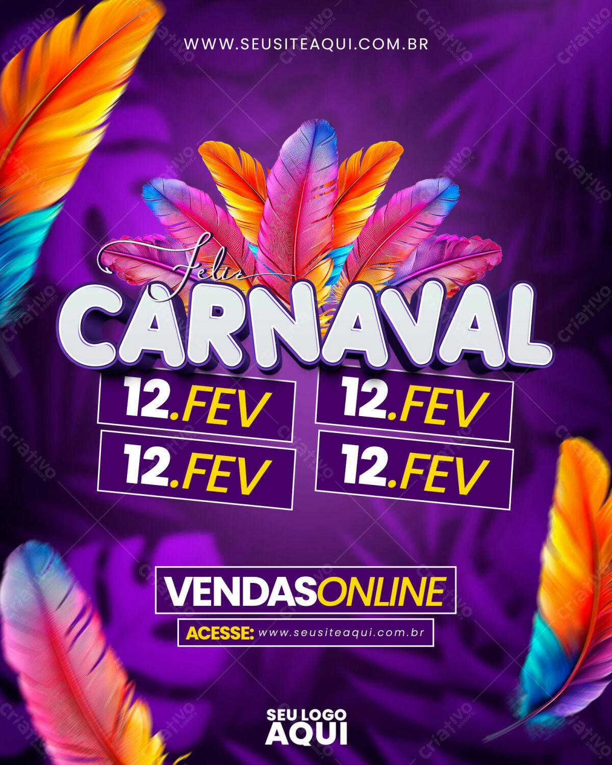 Flyer Carnaval PSD Editável