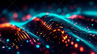 Imagem Grátis Onda Tecnologica Wave 4K