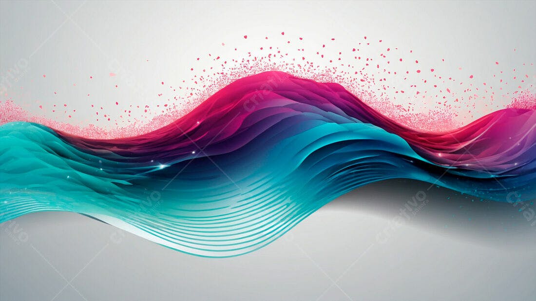 Ondas abstratas rosa azul turquesa