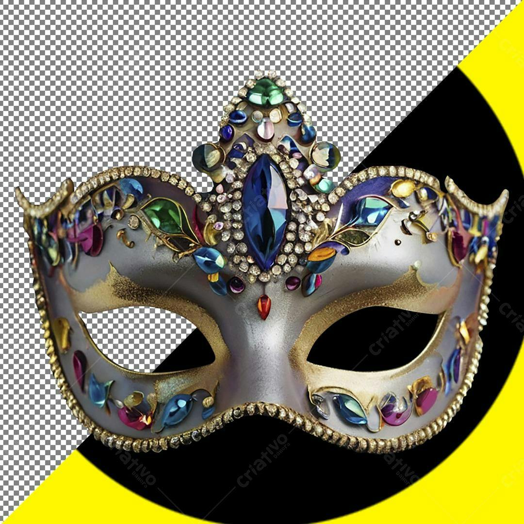 Máscara Carnaval PNG com fundo transparente