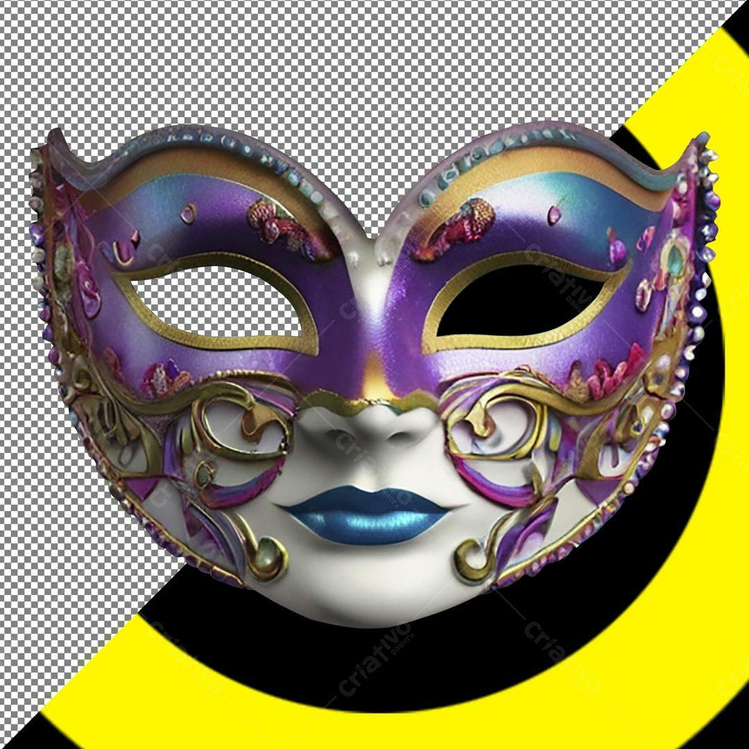 Máscara Carnaval PNG com fundo transparente