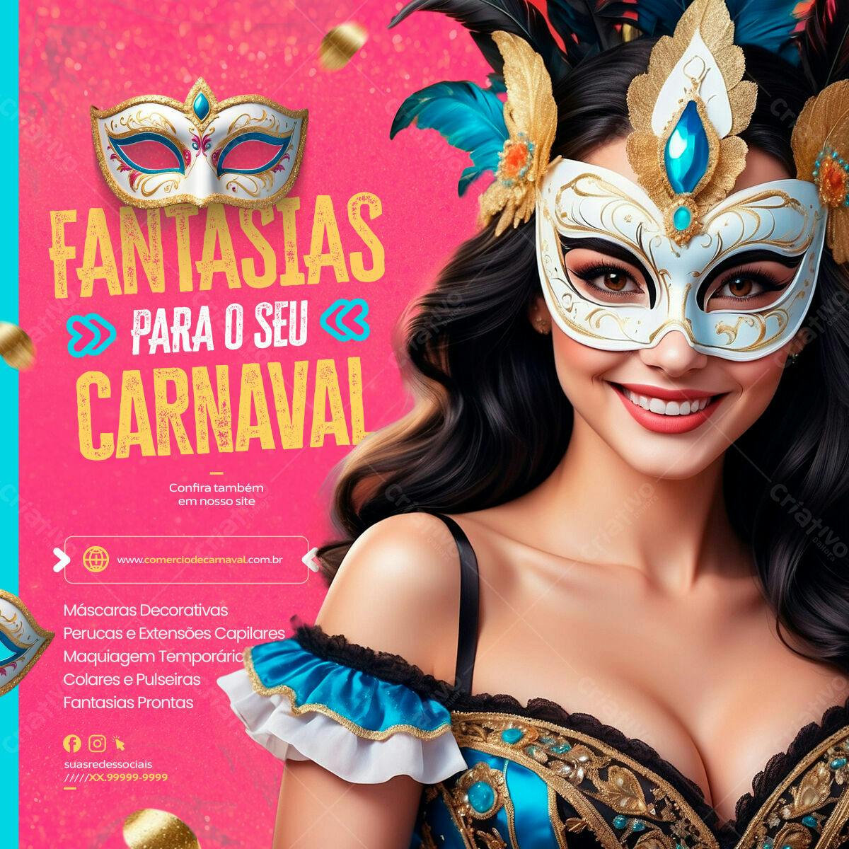 Flyer Carnaval PSD Editável
