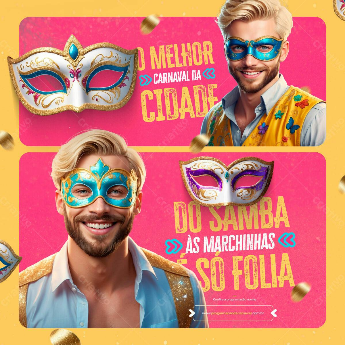 Banner Carnaval PSD Editável