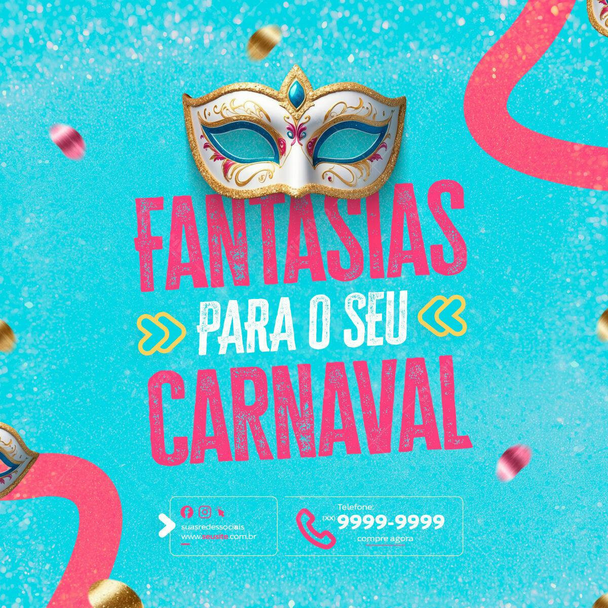 Flyer para Carnaval PSD Editável