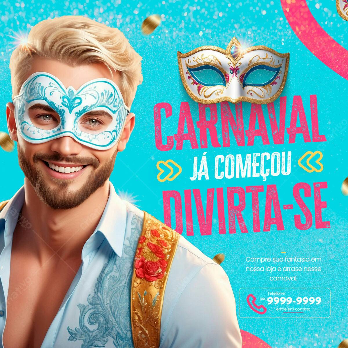 Flyer Carnaval PSD Editável
