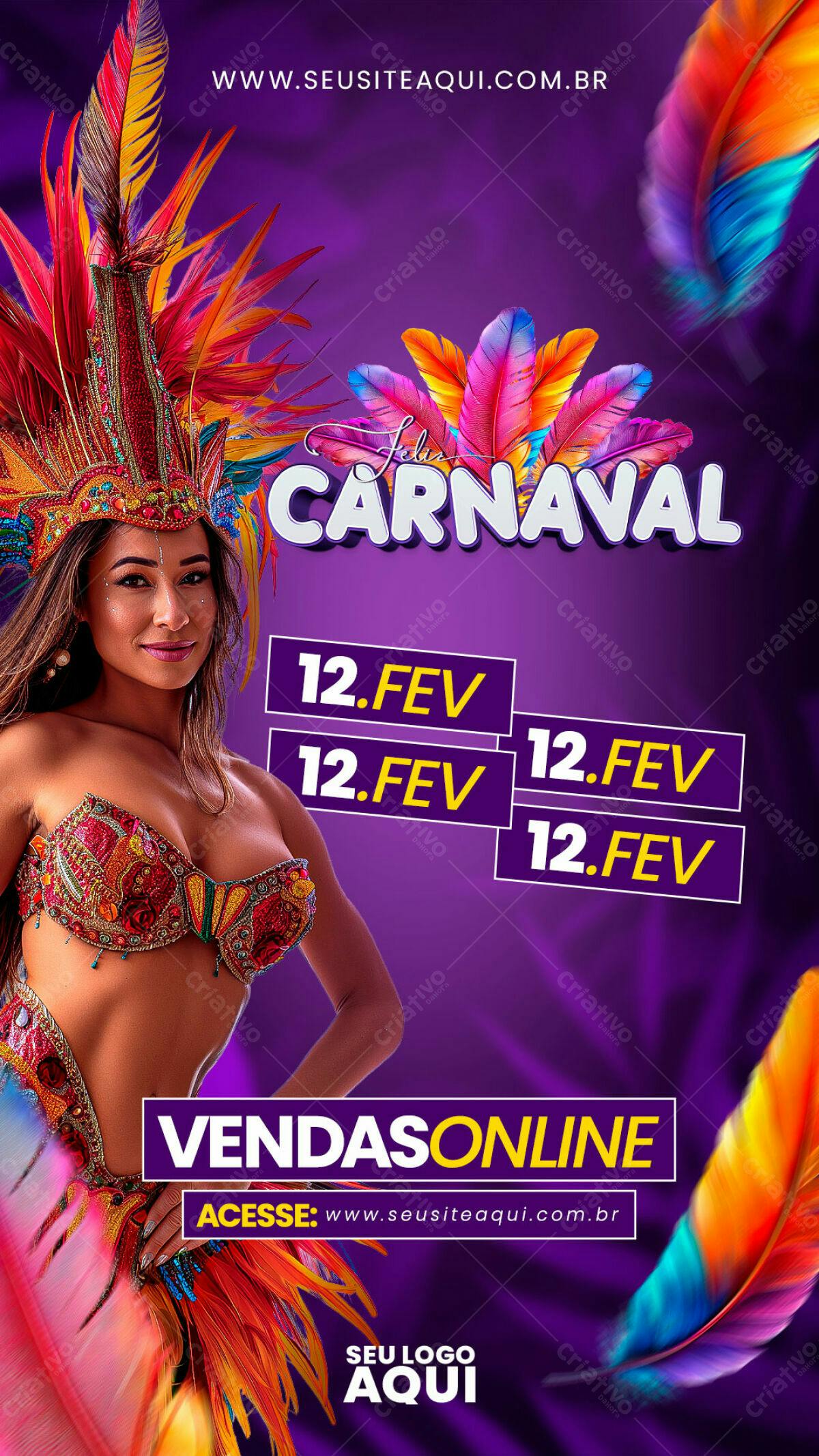 Flyer Carnaval PSD Editável