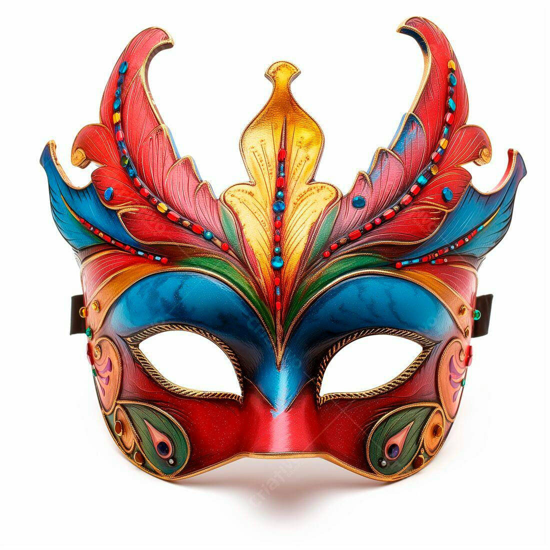 Máscara Veneziana colorida Festa Carnaval