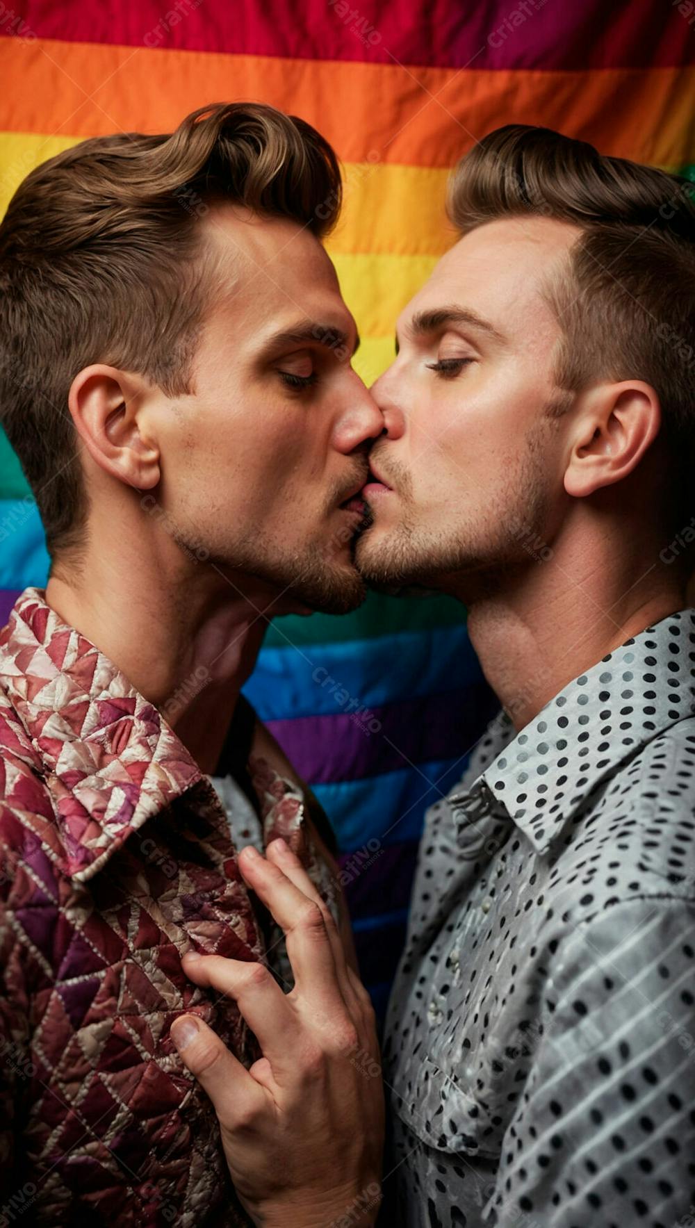 Imagem De Dois Homens Se Beijando 12