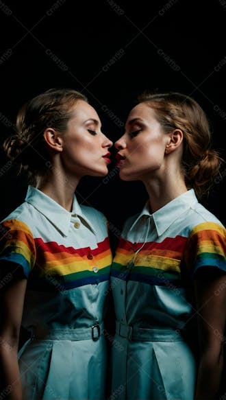 Imagem de duas mulheres se beijando 6