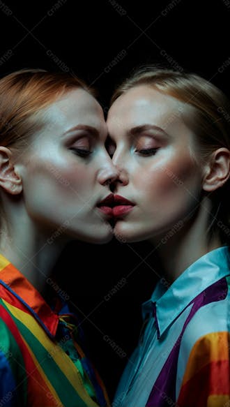 Imagem de duas mulheres se beijando 8