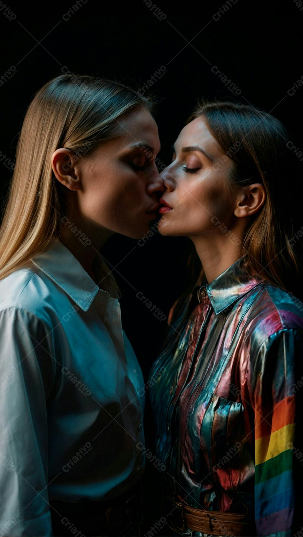 Imagem De Duas Mulheres Se Beijando 9