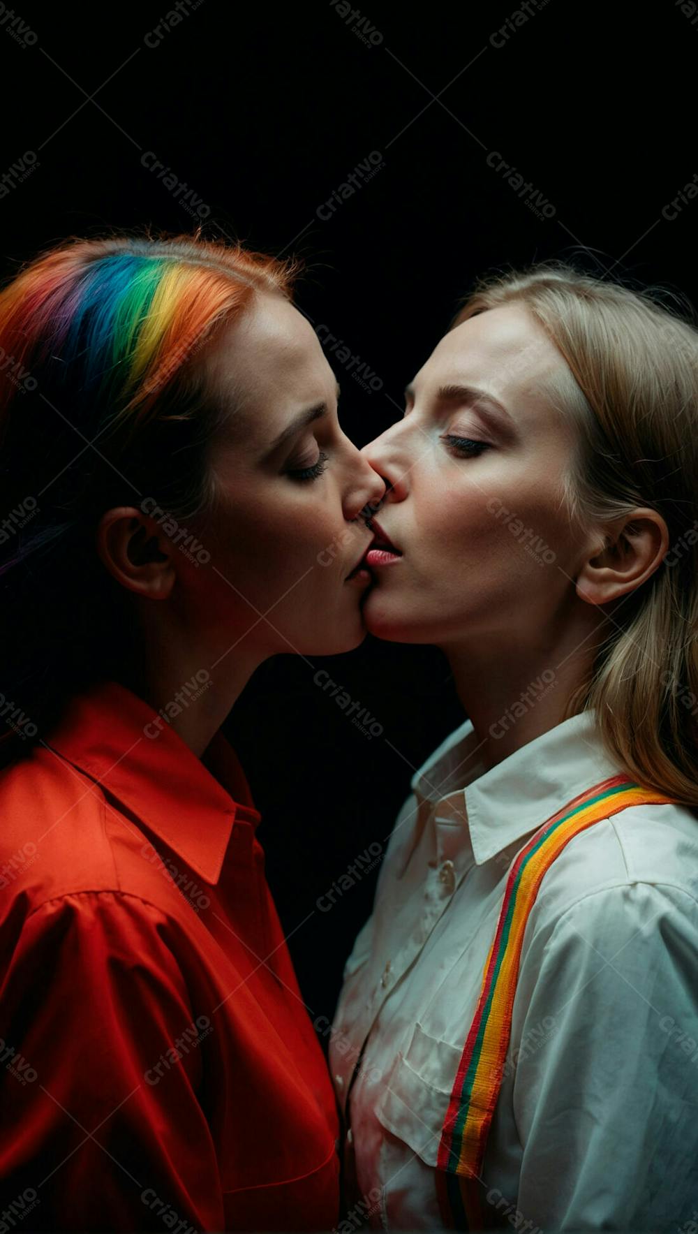 Imagem De Duas Mulheres Se Beijando 11