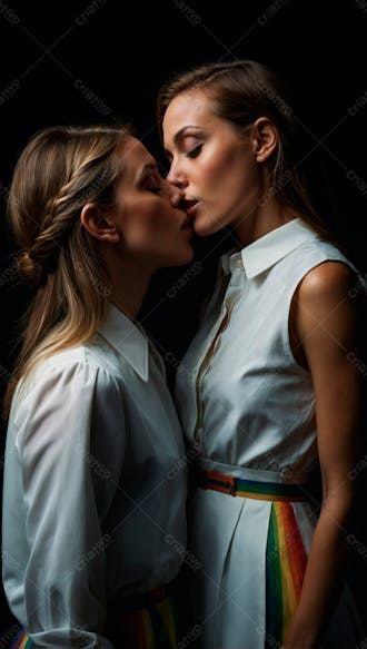 Imagem de duas mulheres se beijando 14