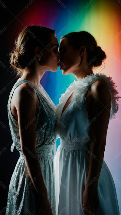 Imagem De Duas Mulheres Se Beijando 19