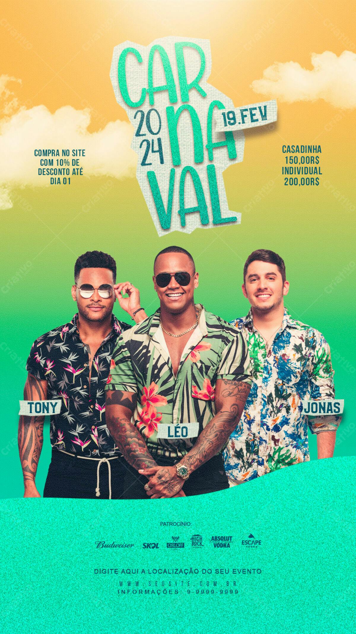 Flyer Carnaval 2024 PSD Editável