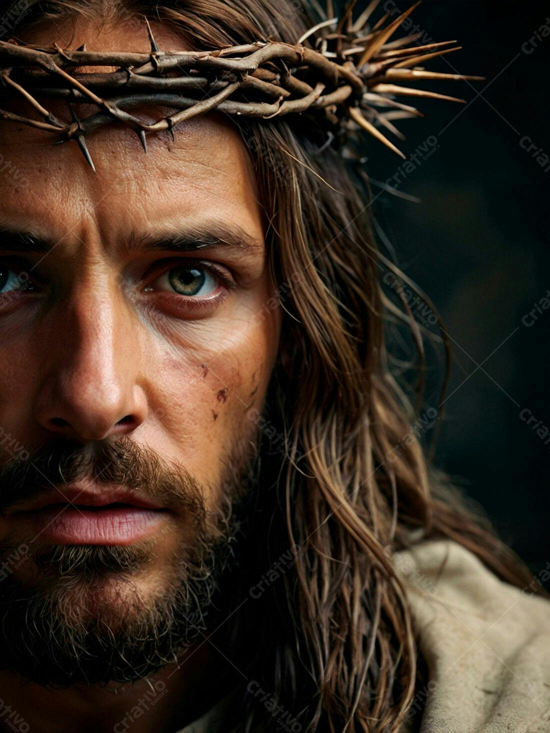 Jesus Cristo coroa de espinhos sofrimento