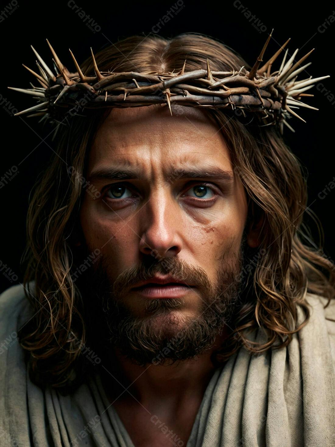 Jesus Cristo coroa de espinhos retrato