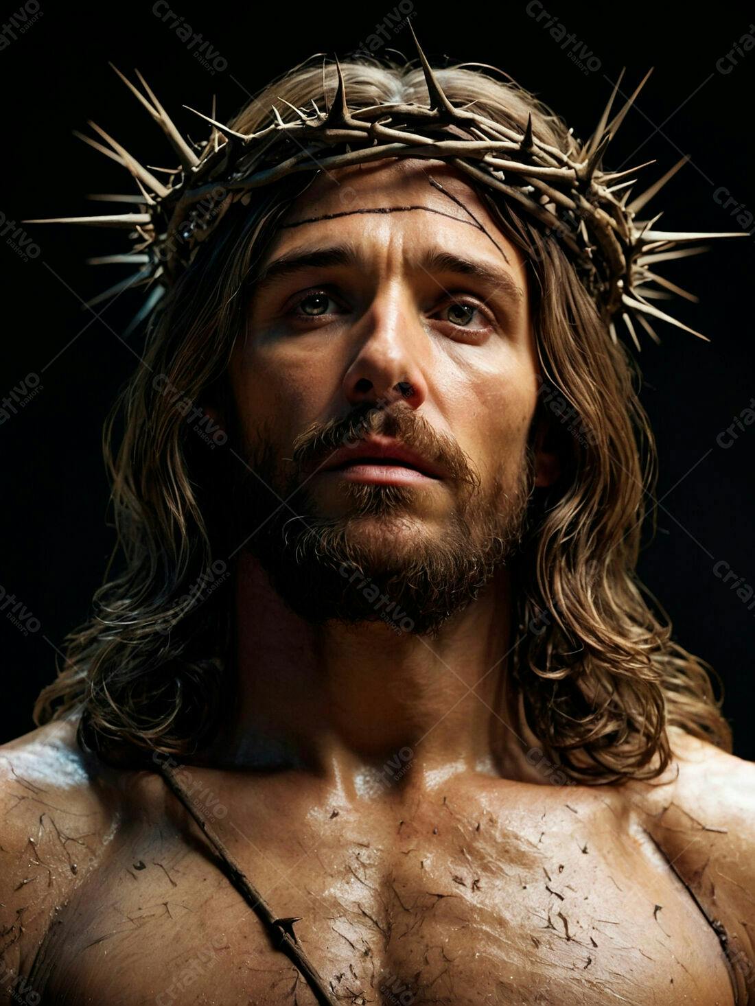 Jesus Cristo coroa de espinhos sofrimento