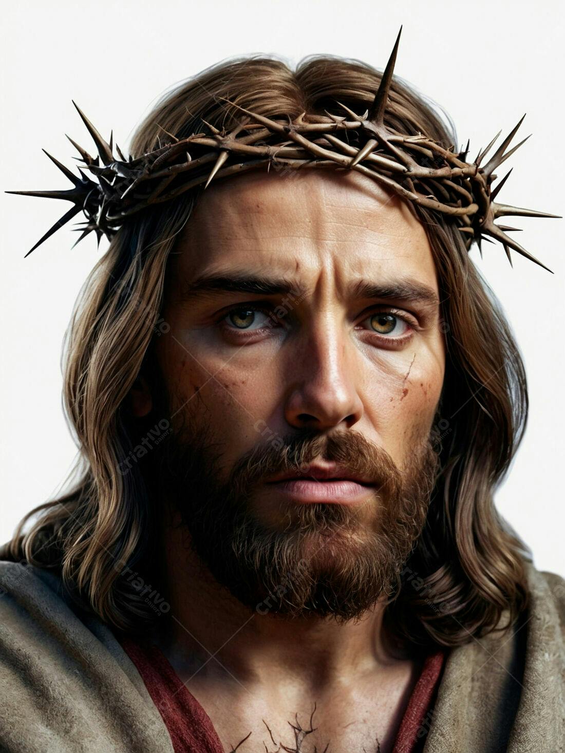 Jesus Cristo Coroa de Espinhos Retrato
