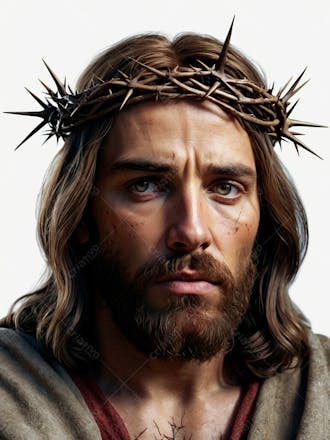 Jésus cristo com uma coroa de espinhos 13