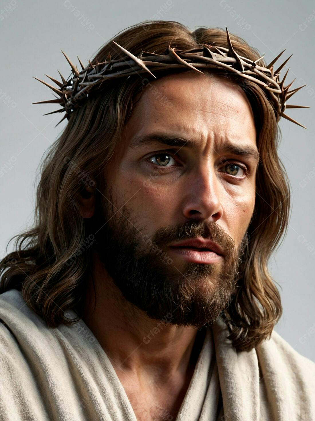 Jesus Cristo coroa de espinhos retrato