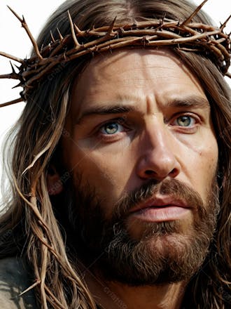 Jésus cristo com uma coroa de espinhos 17