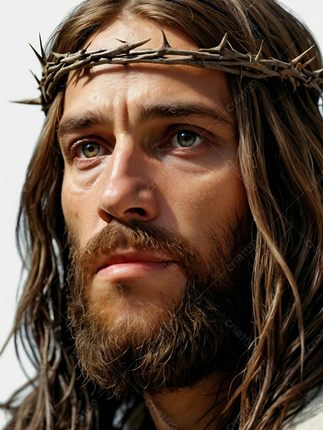 Jesus Cristo coroa de espinhos retrato