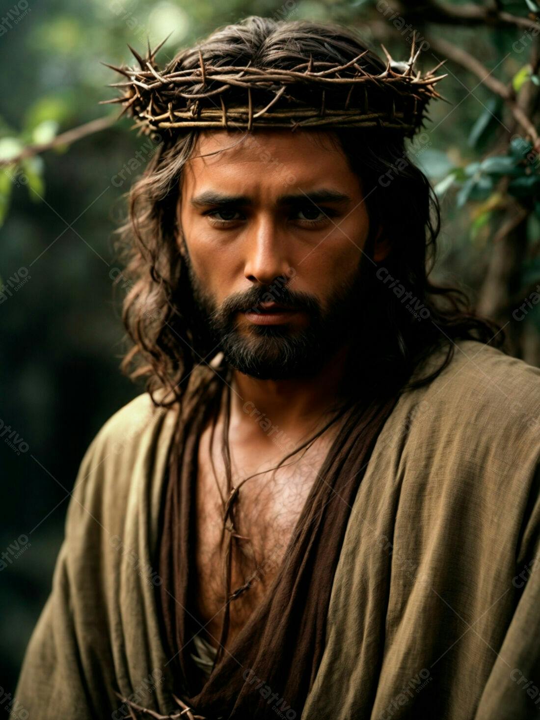 Jesus Cristo coroa de espinhos retrato