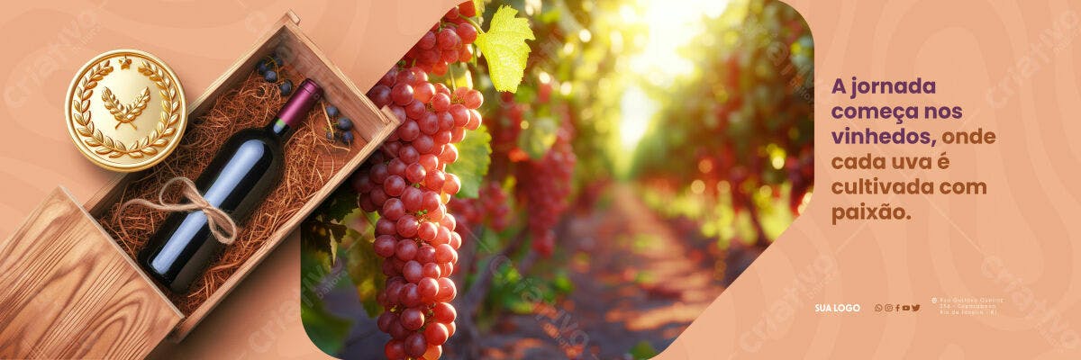Banner Vinícola PSD Editável