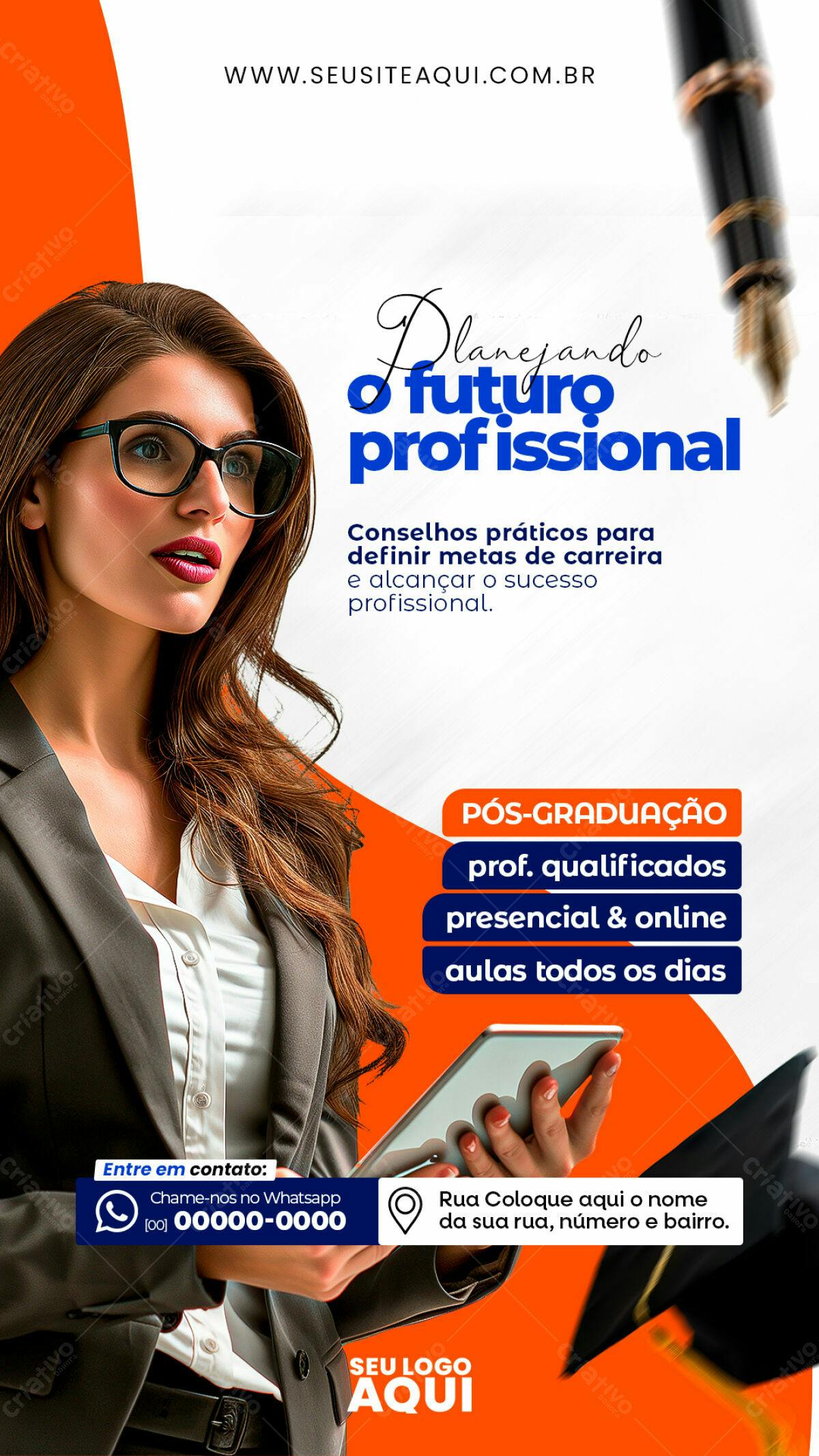 Flyer para Planejamento de Carreira PSD Editável