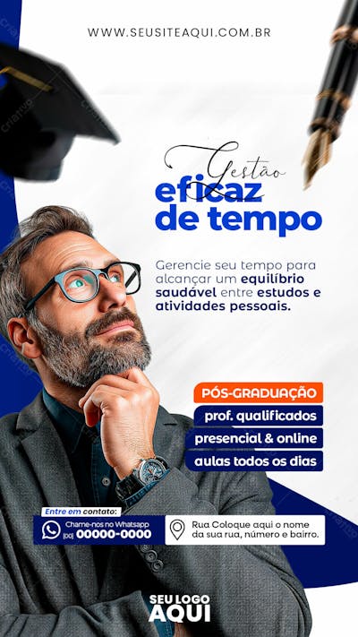 STORY |  VOLTA ÀS AULAS | FACULDADE | ESCOLA | PSD EDITÁVEL