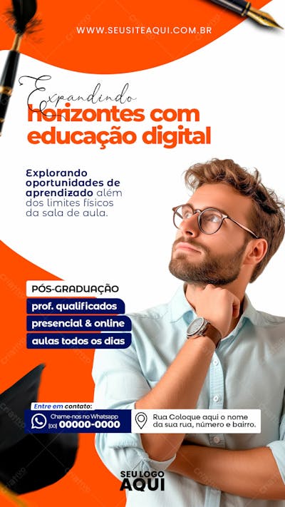STORY |  VOLTA ÀS AULAS | FACULDADE | ESCOLA | PSD EDITÁVEL