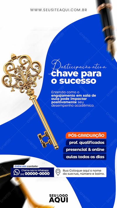 STORY |  VOLTA ÀS AULAS | FACULDADE | ESCOLA | PSD EDITÁVEL