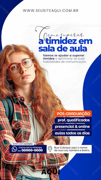 STORY |  VOLTA ÀS AULAS | FACULDADE | ESCOLA | PSD EDITÁVEL