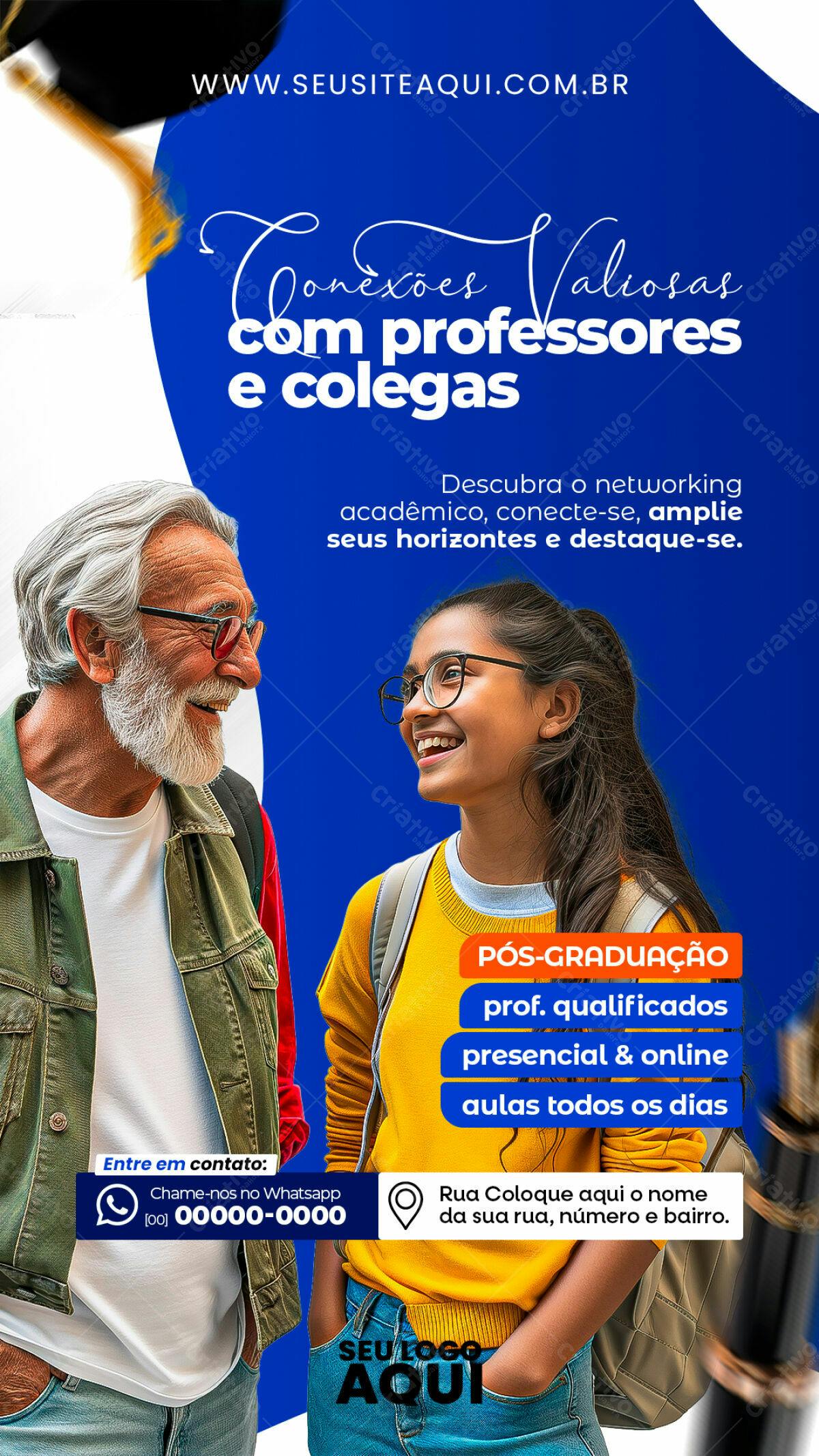 Flyer para Pós-Graduação PSD Editável