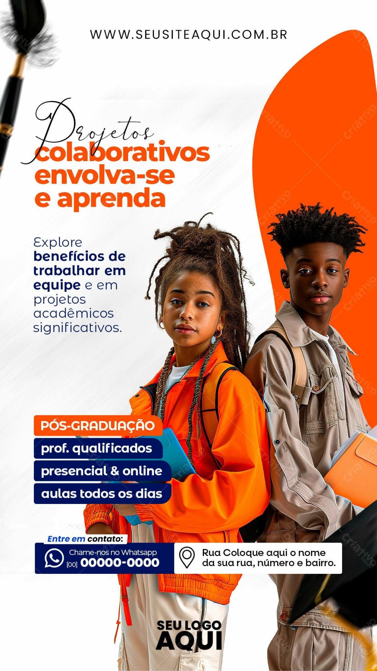 Flyer Pós-Graduação PSD Editável