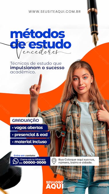 Story | volta às aulas | faculdade | escola | psd editável